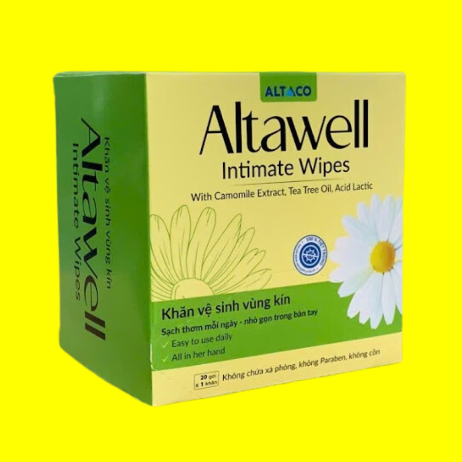 Khăn vệ sinh vùng kín Altawell Intimate Wipes giải pháp chăm sóc mới dành cho “cô bé”