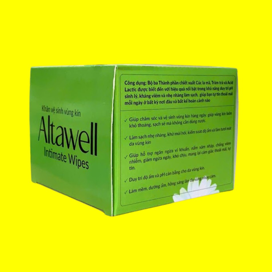 Cách sử dụng Khăn vệ sinh vùng kín Altawell Intimate Wipes hiệu quả