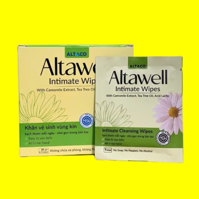 Khăn vệ sinh vùng kín Altawell Intimate Wipes: Chăm sóc “cô bé” toàn diện