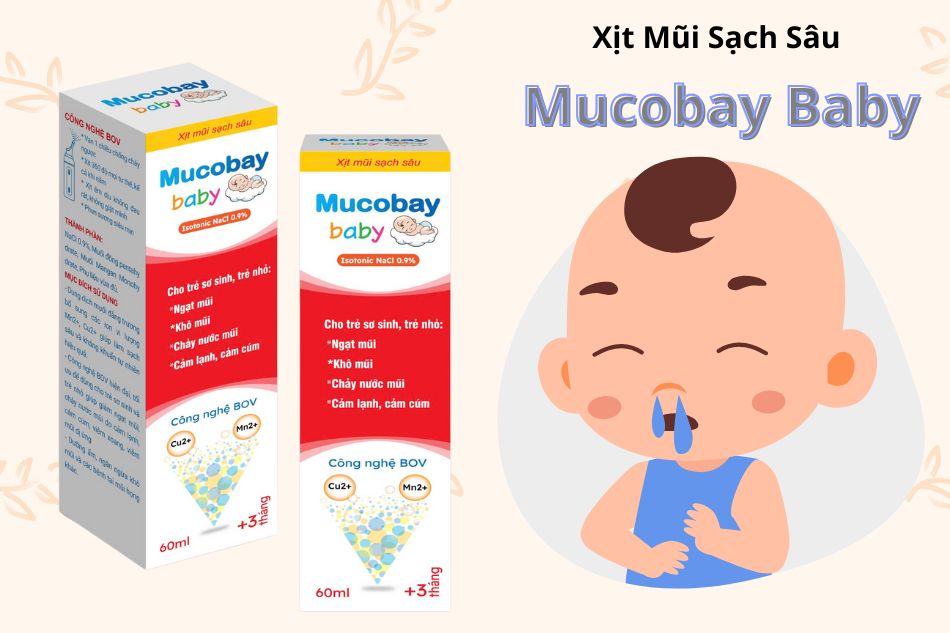 Đối tượng sử dụng Xịt Mũi Sạch Sâu Mucobay Baby?